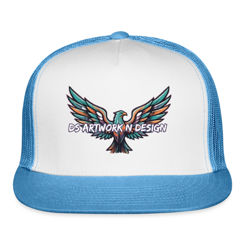 Graffiti Eagle - Trucker Hat - white/blue