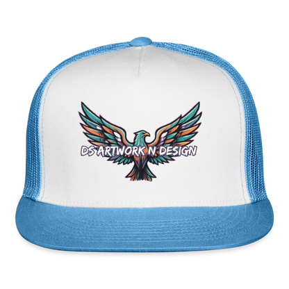 Graffiti Eagle - Trucker Hat - white/blue