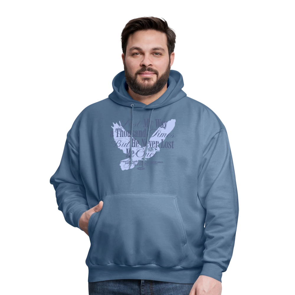 God is with Us - Men's Hoodie - denim blue