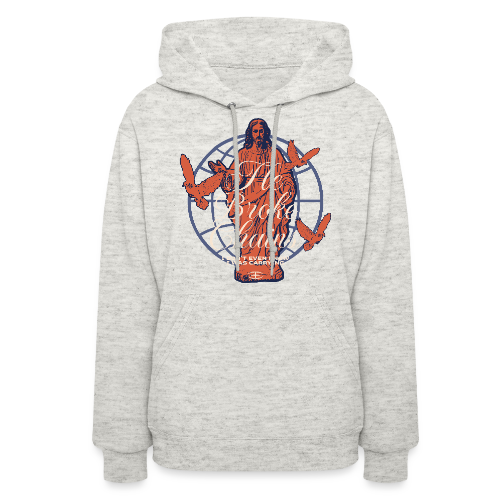 Broken Chains - Women's Hoodie - heather oatmeal