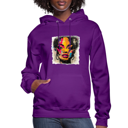Pop Culture Woman 2 - Women's  Hoodie - purple