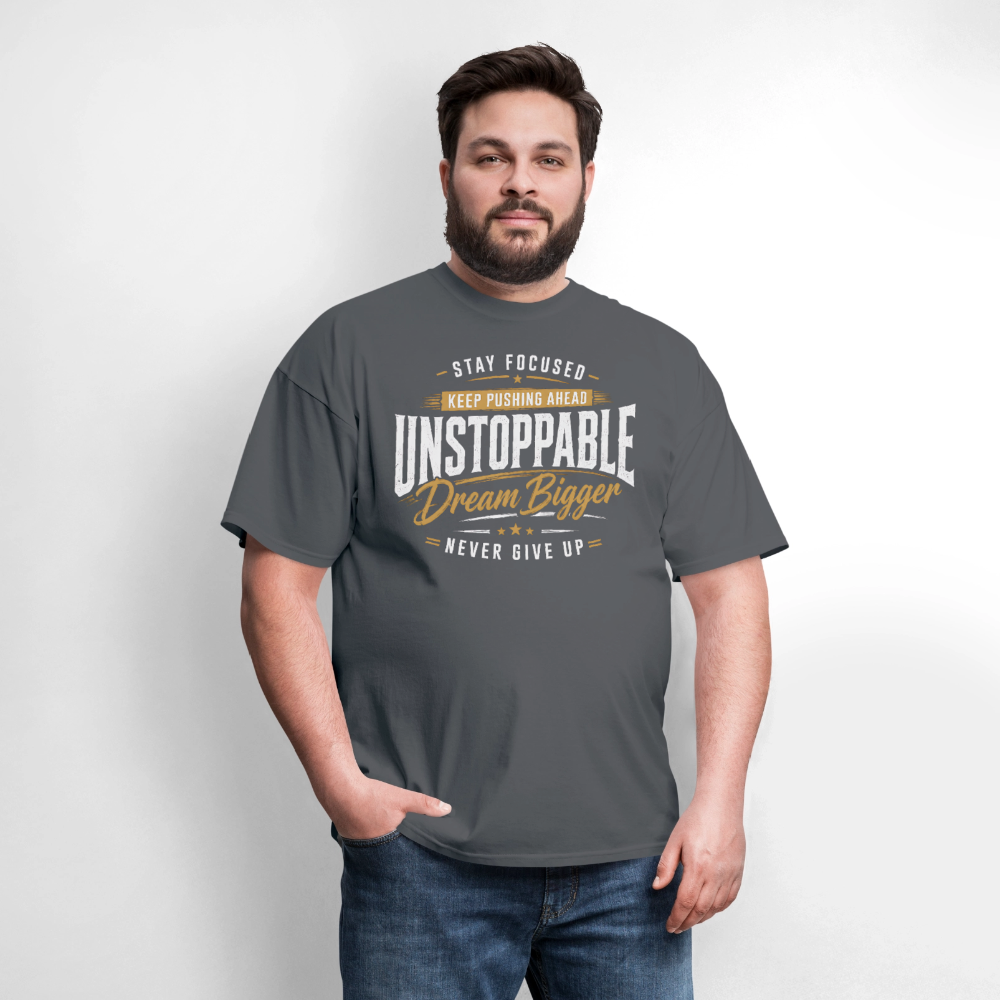 Be Unstoppable - Men's T-Shirt - charcoal
