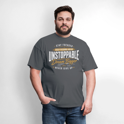 Be Unstoppable - Men's T-Shirt - charcoal