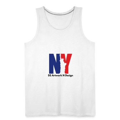 NY - Men’s Premium Tank - white