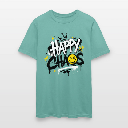 Happy Chaos - Graffiti Men's T-Shirt - aquatic