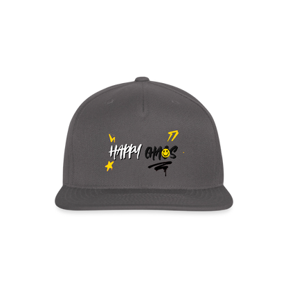 Happy Chaos - Graffiti Snapback Baseball Cap - dark grey
