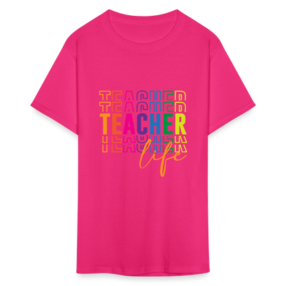 Teacher Life - T-Shirt - fuchsia