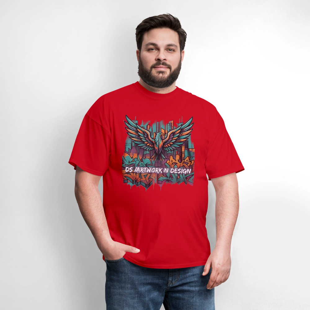 Graffiti Eagle - Men's T-Shirt - red