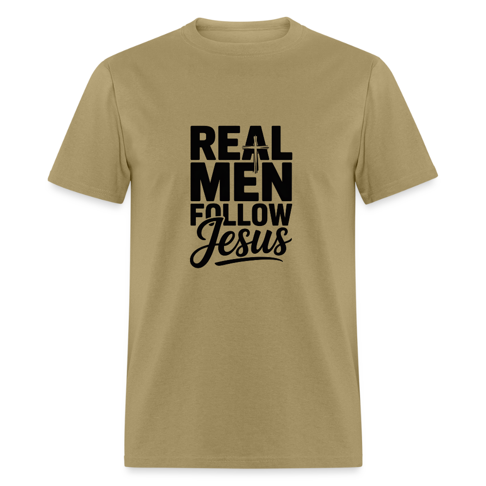 Real Men -  men's T-Shirt - khaki