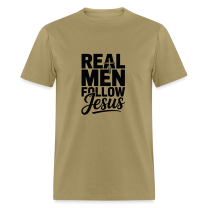 Real Men -  men's T-Shirt - khaki