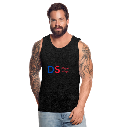 DS blue and red - Men’s Premium Tank - charcoal grey