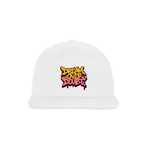 Dream Over Doubt - Graffiti Snapback Baseball Cap - white