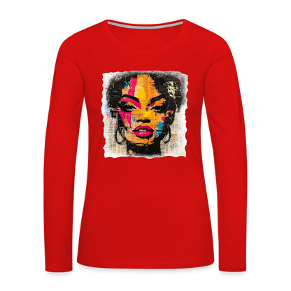Pop Culture Women-2- Long Sleeve T-Shirt - red
