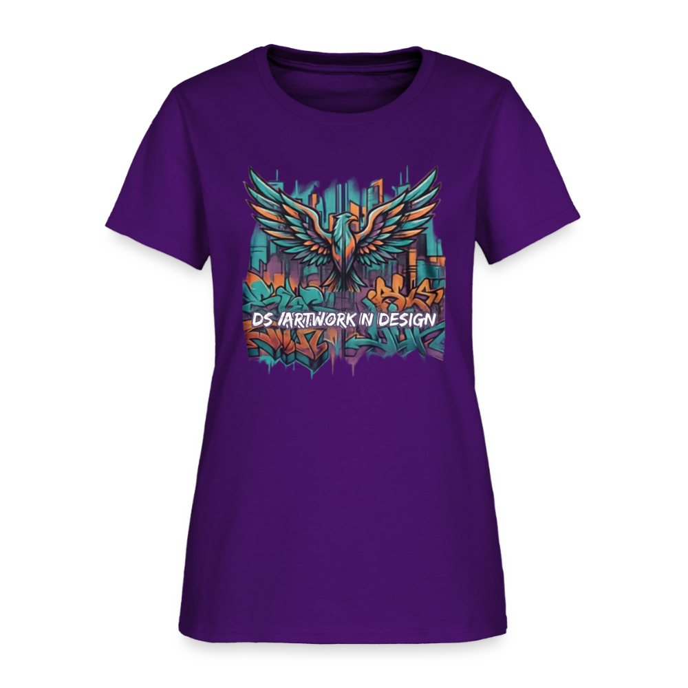 Graffiti Eagle - Women's T-Shirt - purple