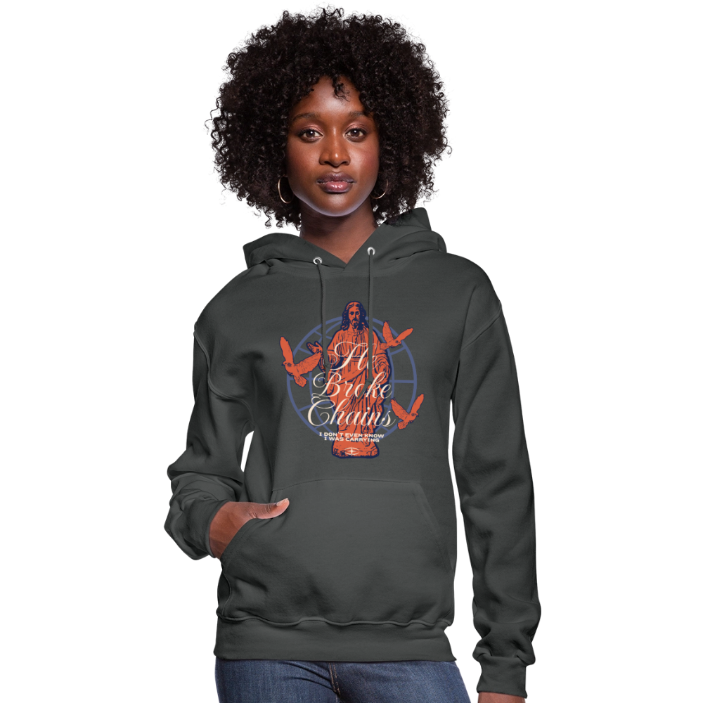 Broken Chains - Women's Hoodie - asphalt