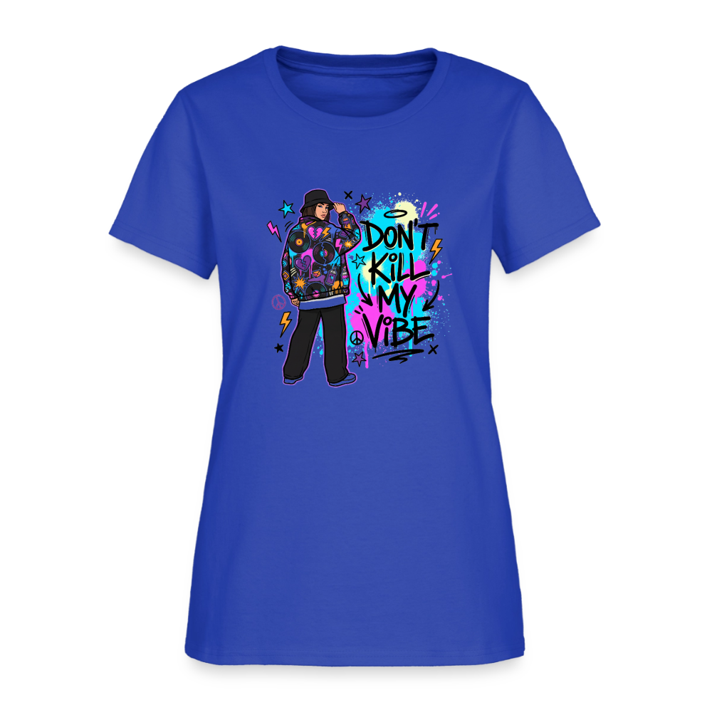 Don't Kill My Vibe - Graffiti Women's T-Shirt - royal blue