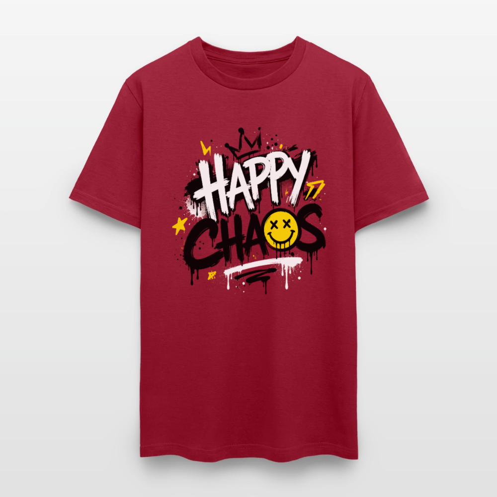 Happy Chaos - Graffiti Men's T-Shirt - true red
