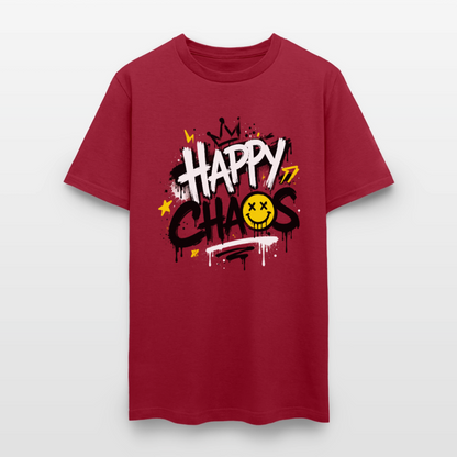 Happy Chaos - Graffiti Men's T-Shirt - true red