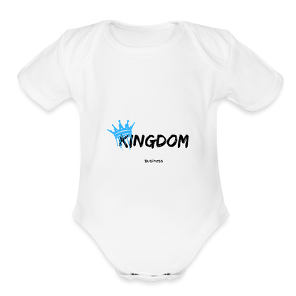 Kingdom Business -  Short Sleeve Baby Onesie - white