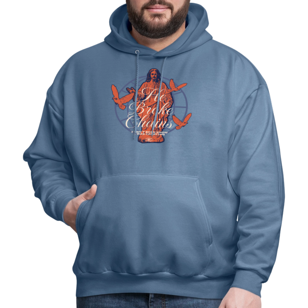 Chains Broken - Men's Hoodie - denim blue