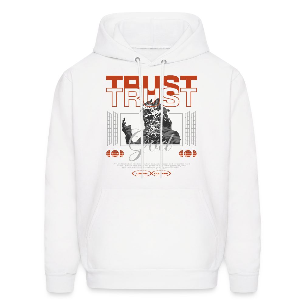 Trust God - Men's Hoodie - white