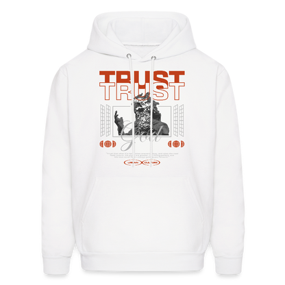 Trust God - Men's Hoodie - white