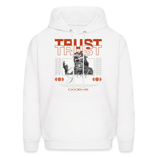 Trust God - Men's Hoodie - white