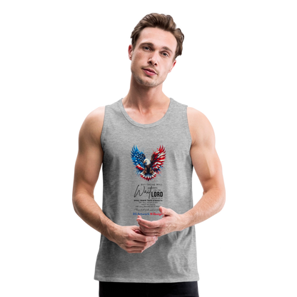 Mount on Eagles wings - Men’s Premium Tank - heather gray