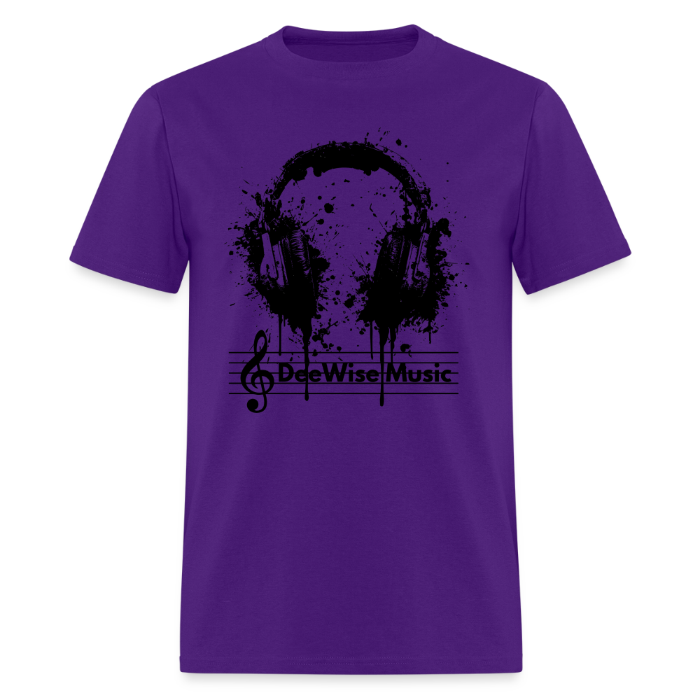 DeeWise Music - Headphones T-Shirt - purple