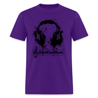 DeeWise Music - Headphones T-Shirt - purple