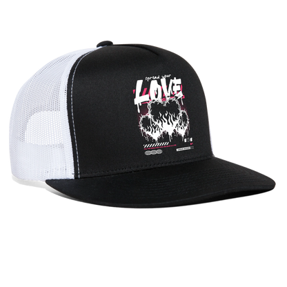 Heart of Fire - Trucker Hat - black/white