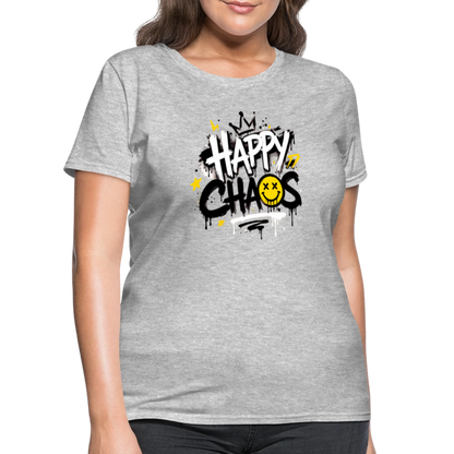 Happy Chaos - Graffiti Women's T-Shirt - heather gray