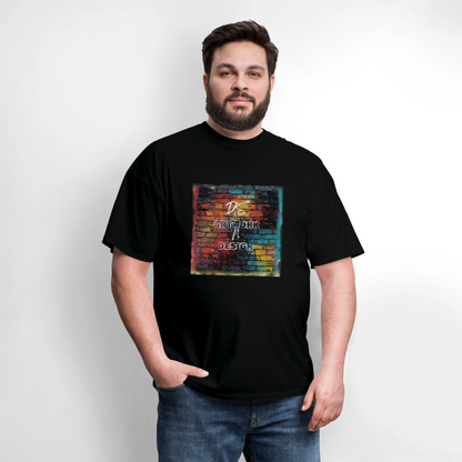 Brick Wall Artwork - Men's Tee - black