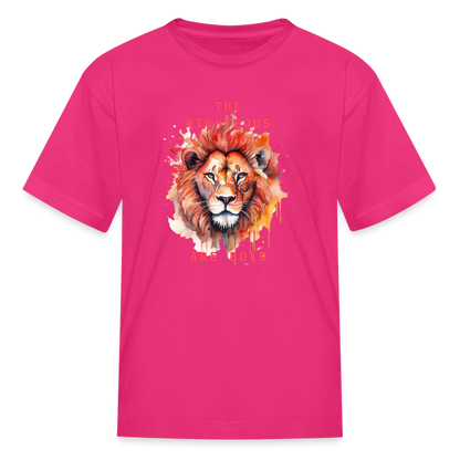 Bold Lion - Kids T-Shirt - fuchsia