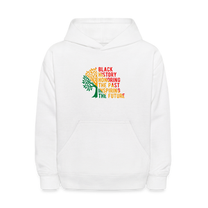 Black History - kids hoodie - white