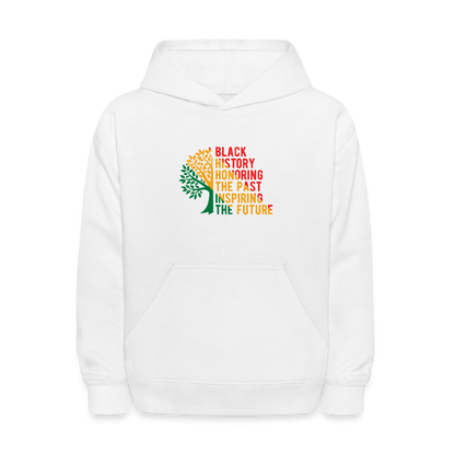 Black History - kids hoodie - white
