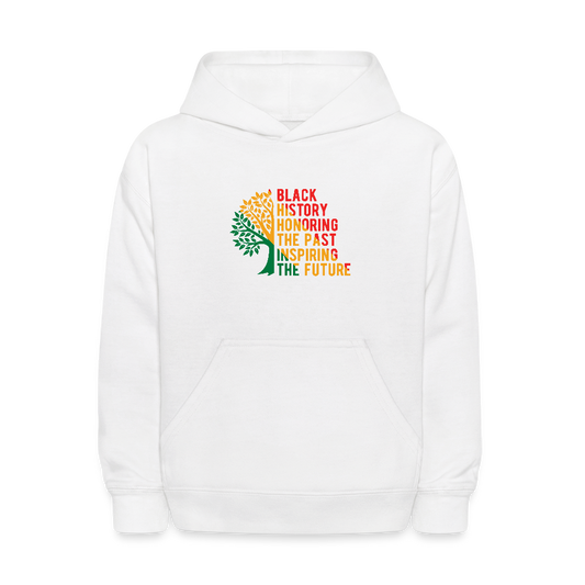 Black History - kids hoodie - white