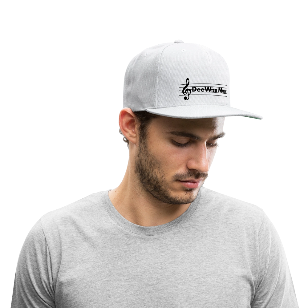 DeeWise Music - Snapback Baseball Cap - white