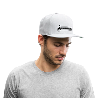 DeeWise Music - Snapback Baseball Cap - white