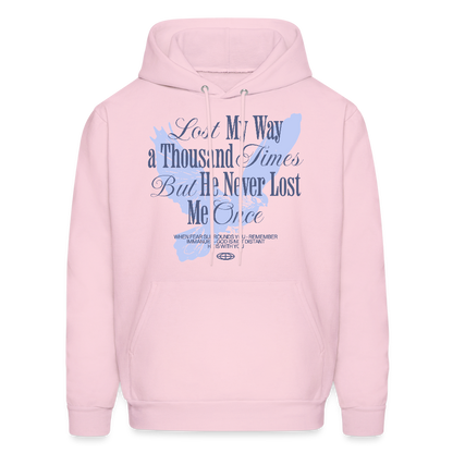 God is with Us - Men's Hoodie - pale pink