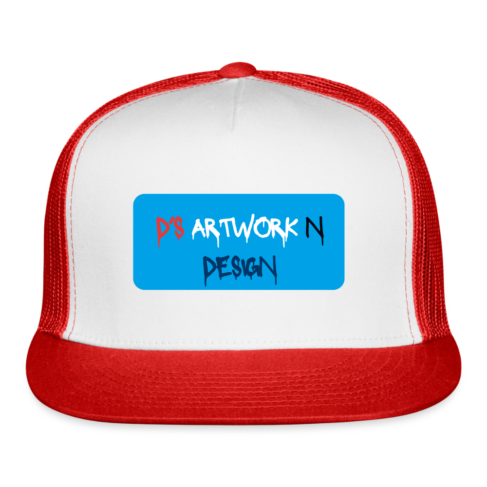 DS Graffiti - Trucker Hat - white/red