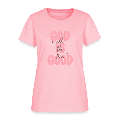 God is Good - Bold Pink -Women's Short Sleeve T-Shirt - pink