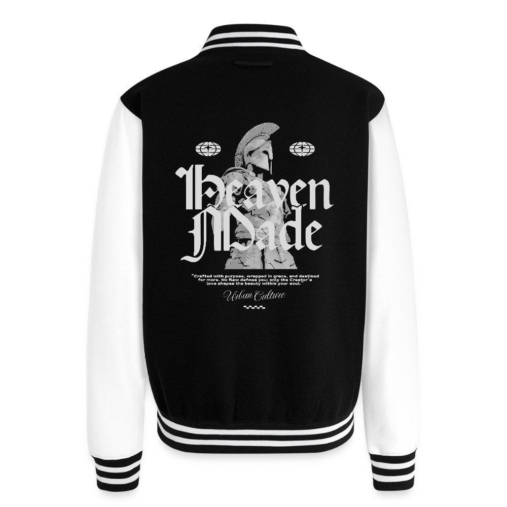 Heaven Made - Letterman Jacket - black/white