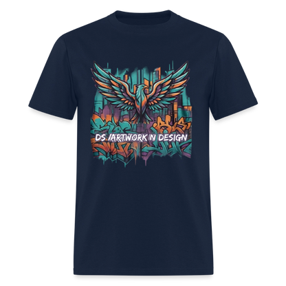 Graffiti Eagle - Men's T-Shirt - navy