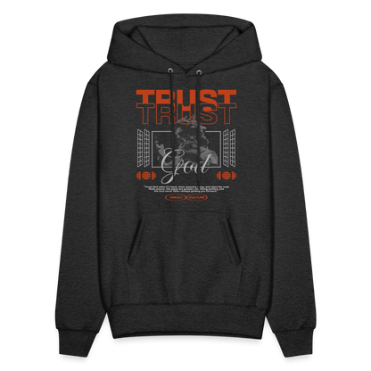 Trust God - Men's Hoodie - charcoal grey