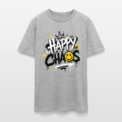Happy Chaos - Graffiti Men's T-Shirt - heather gray