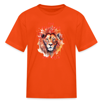 Bold Lion - Kids T-Shirt - orange