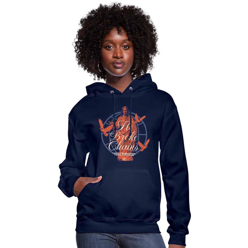 Broken Chains - Women's Hoodie - navy