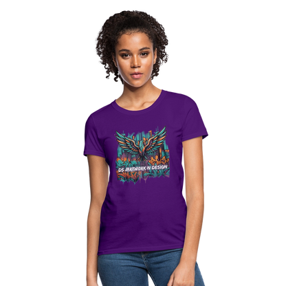 Graffiti Eagle - Women's T-Shirt - purple