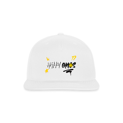 Happy Chaos - Graffiti Snapback Baseball Cap - white